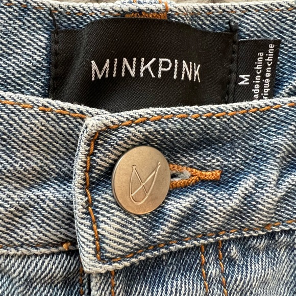 Minkpink Slasher Flick Distressed Denim Shorts - Picture 8 of 10